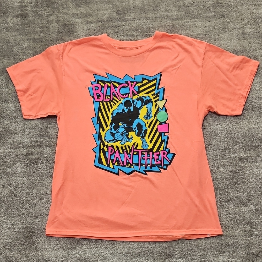 Marvel Black Panther Kids Tee - Orange and Blue